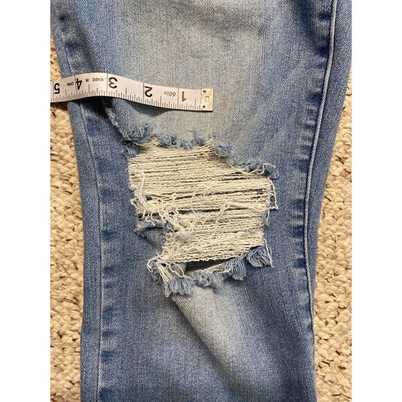 Judy Blue Distressed Blue Ankle Jeans - Picture 9 of 9